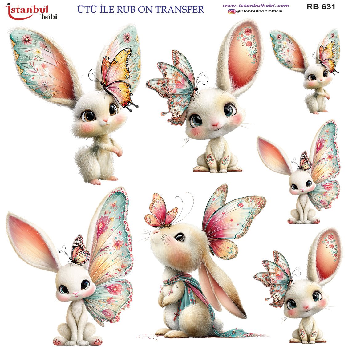 Ütü İle Rub On Transfer 30x30cm RB631