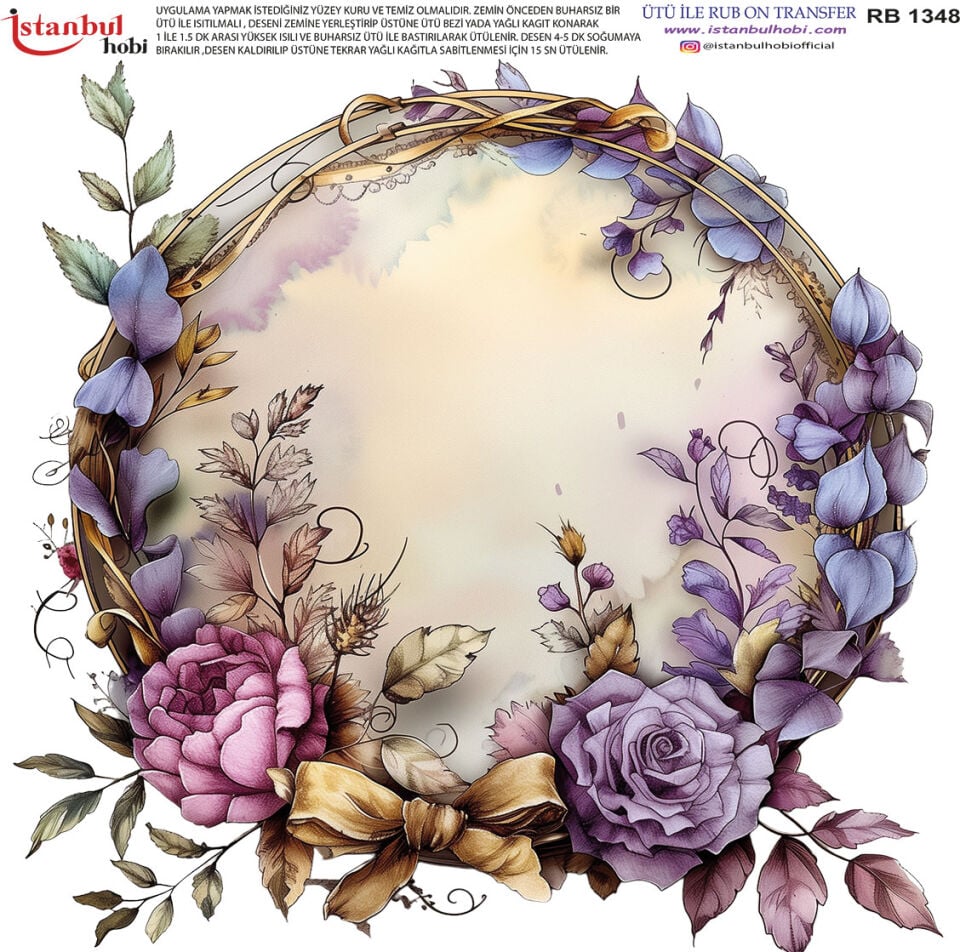 Ütü İle Rub On Transfer 30x30cm RB1348