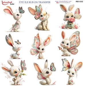 Ütü İle Rub On Transfer 30x30cm RB632