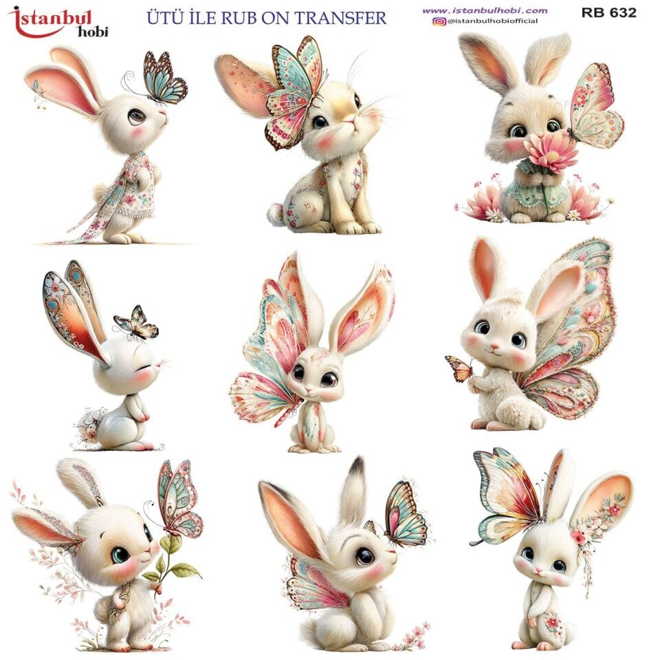 Ütü İle Rub On Transfer 30x30cm RB632