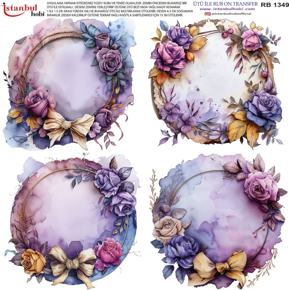 Ütü İle Rub On Transfer 30x30cm RB1349