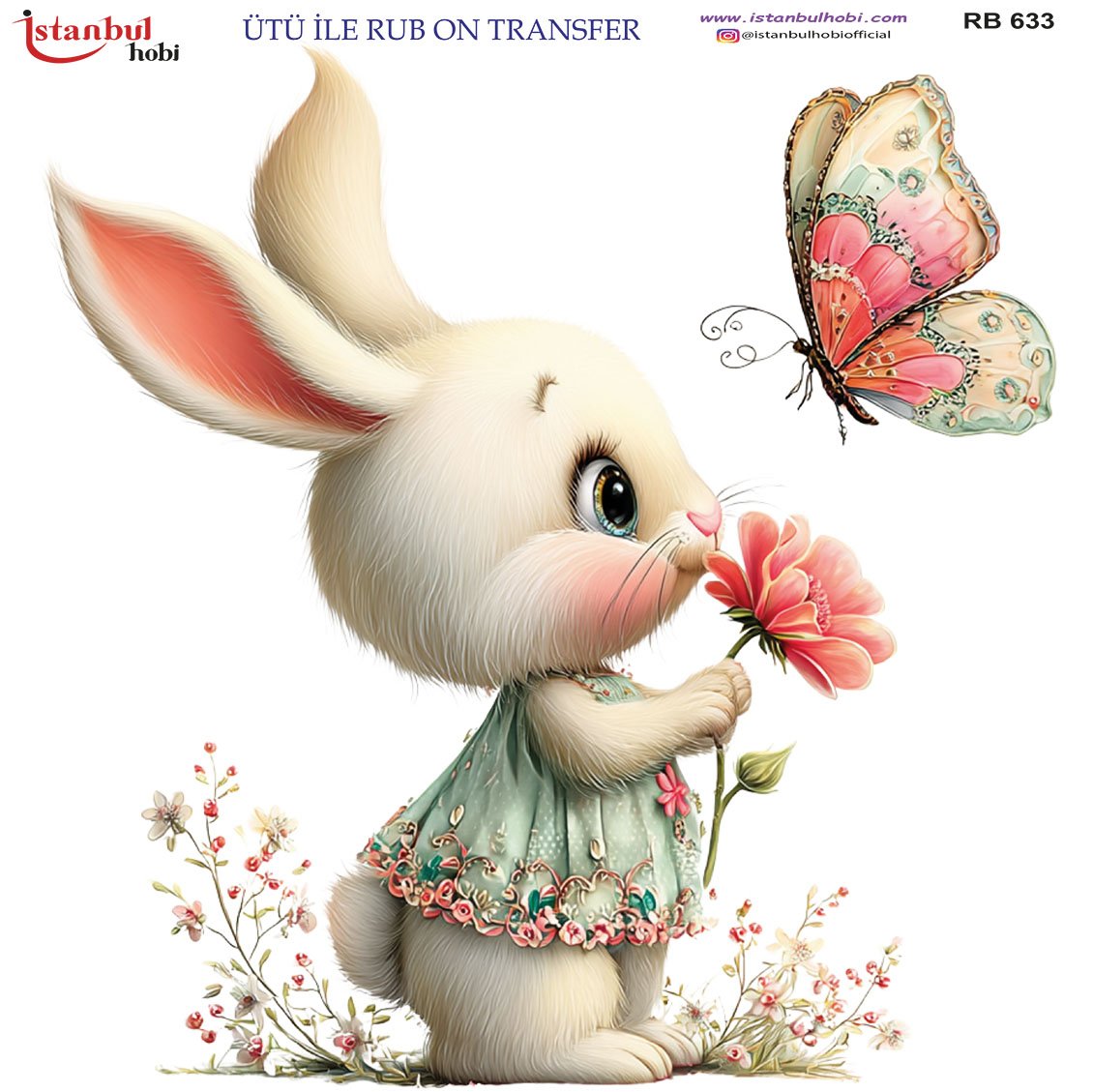 Ütü İle Rub On Transfer 30x30cm RB633