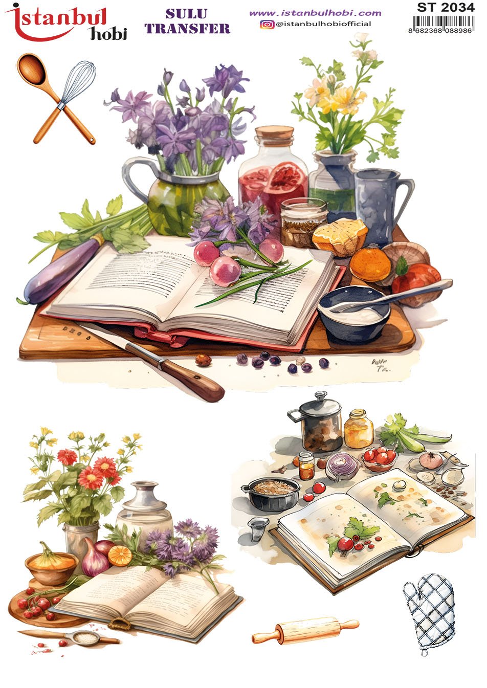 Sulu Transfer Kağıdı 25x35cm ST-2034