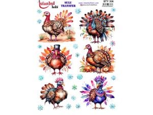 Yılbaşı Sulu Transfer Kağıdı 25x35cm STY-356