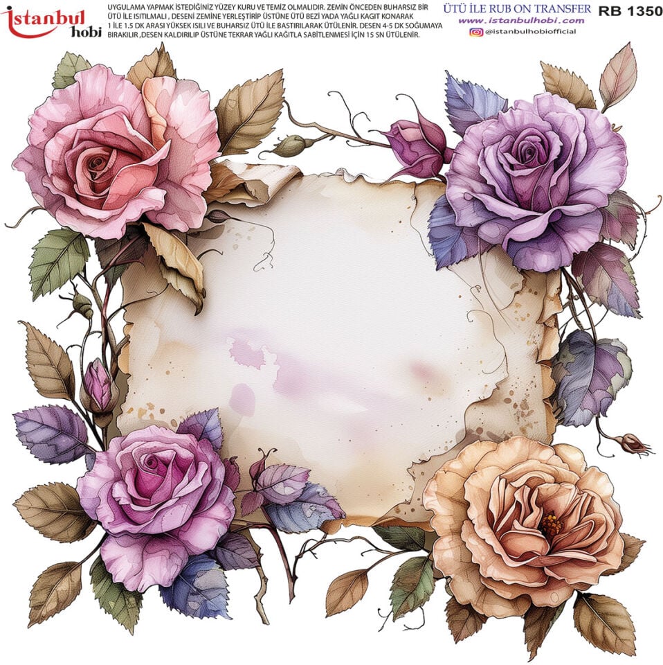 Ütü İle Rub On Transfer 30x30cm RB1350
