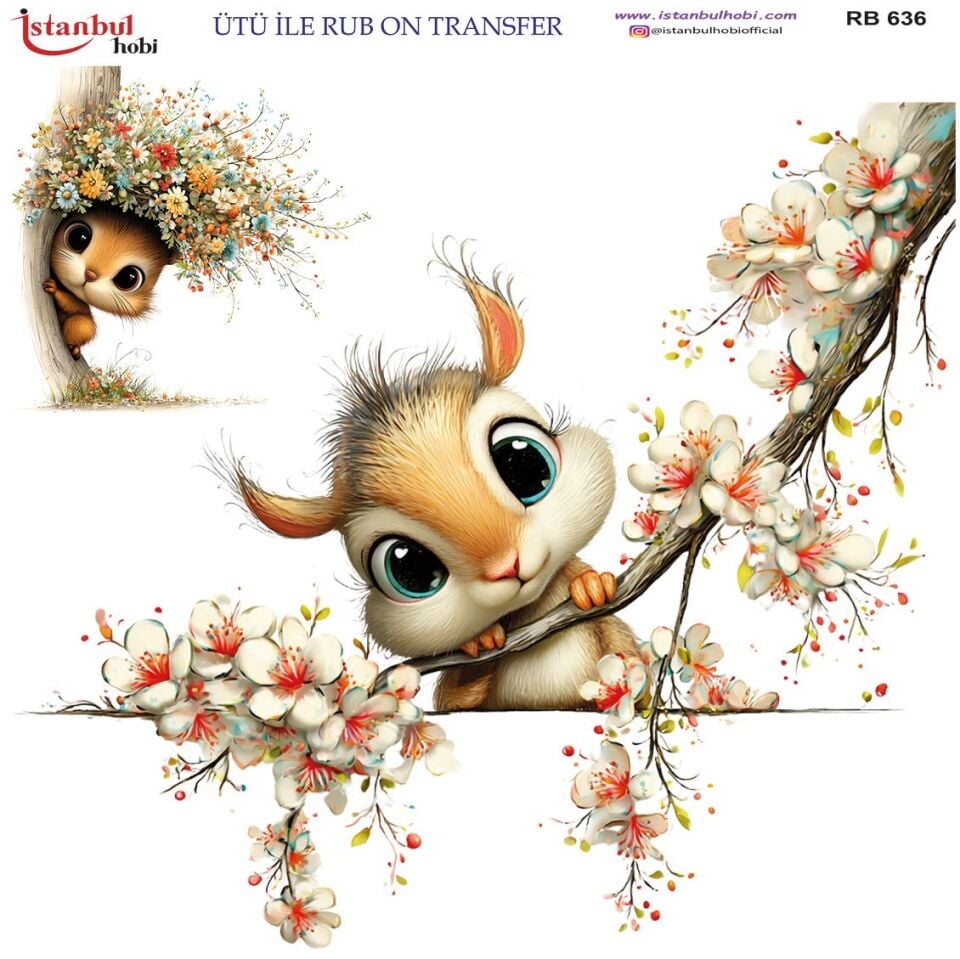 Ütü İle Rub On Transfer 30x30cm RB636