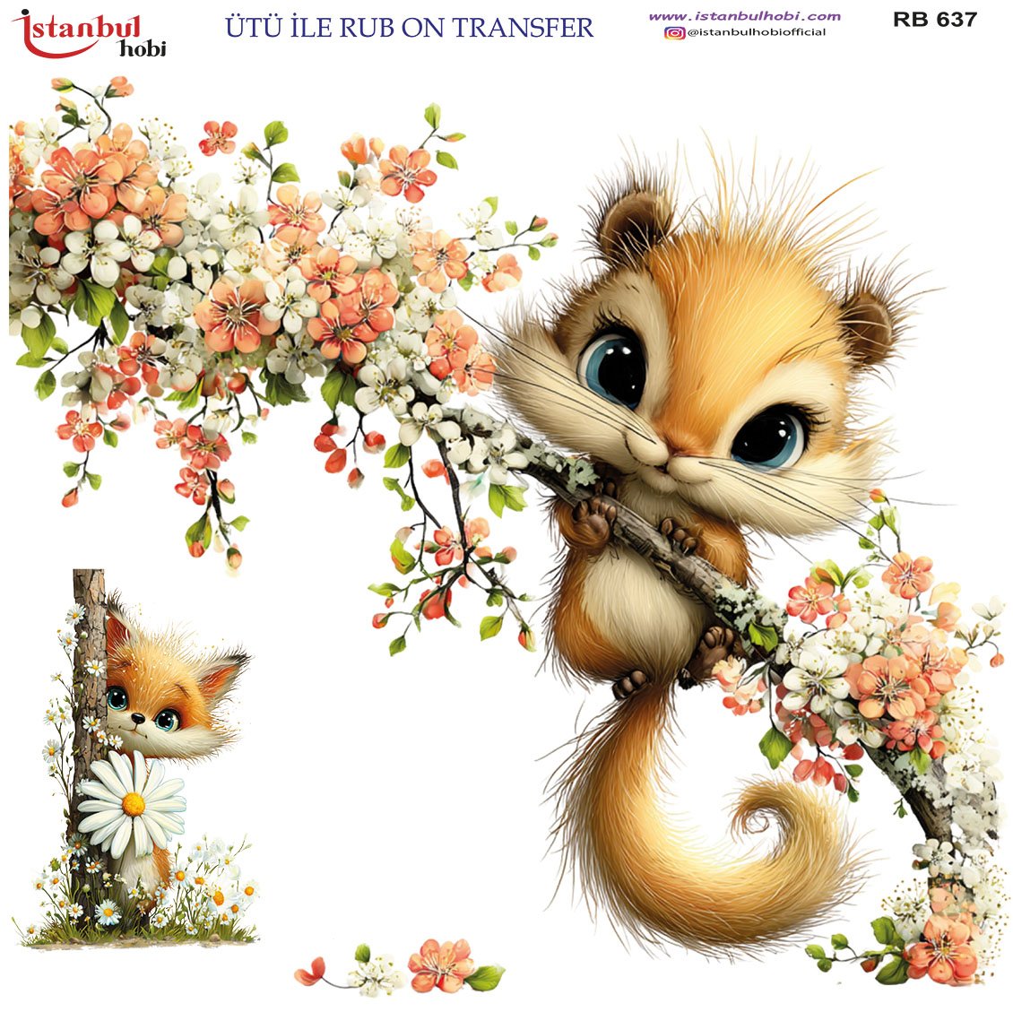 Ütü İle Rub On Transfer 30x30cm RB637