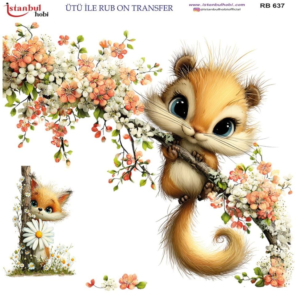 Ütü İle Rub On Transfer 30x30cm RB637