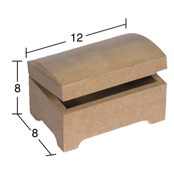 Ahşap Minik Bombe Kutu 12x8cm KU281