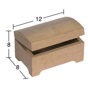 Ahşap Minik Bombe Kutu 12x8cm KU281
