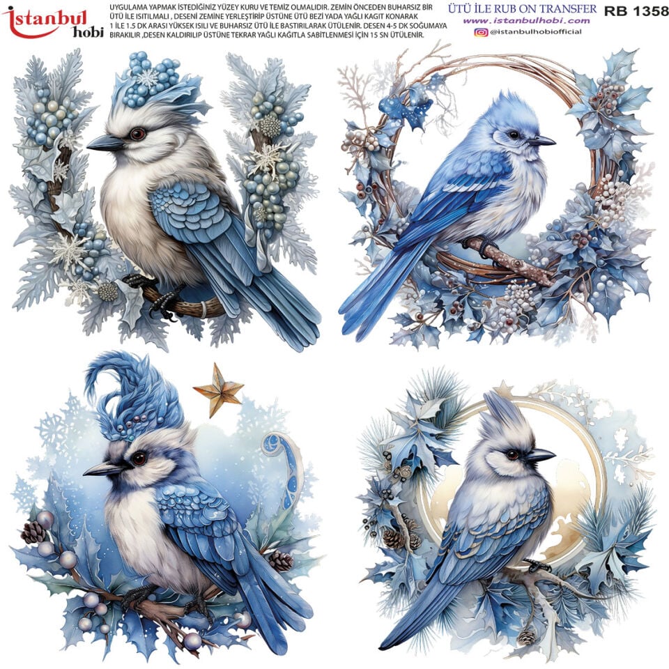 Ütü İle Rub On Transfer 30x30cm RB1358