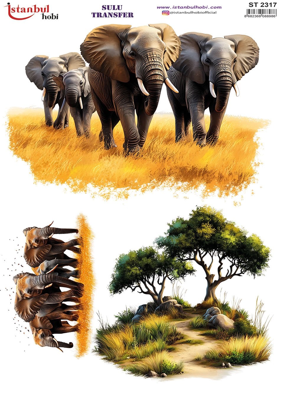 Sulu Transfer Kağıdı 25x35cm ST-2317