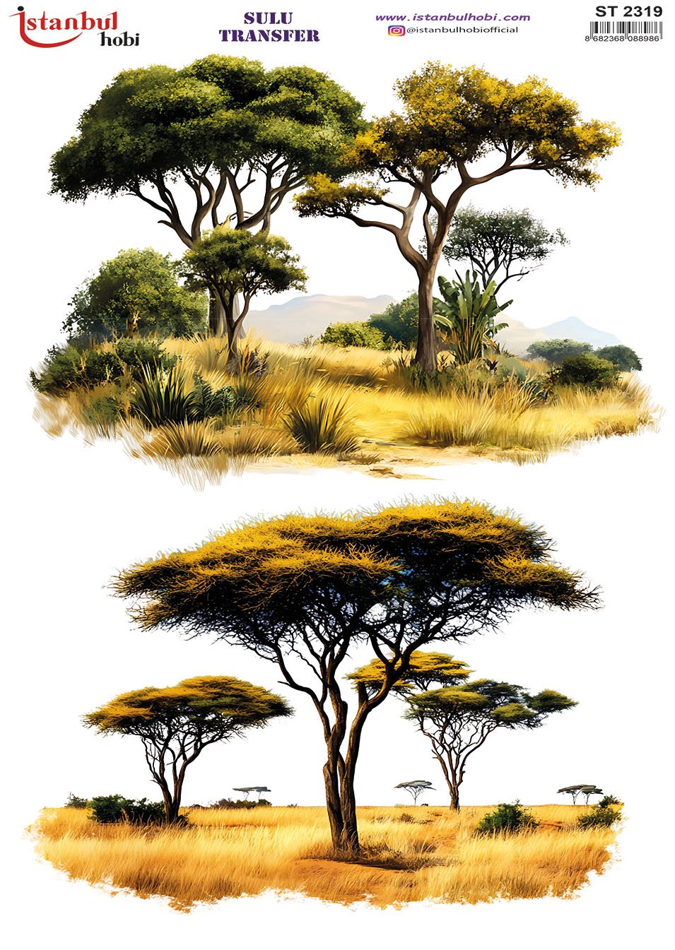 Sulu Transfer Kağıdı 25x35cm ST-2319