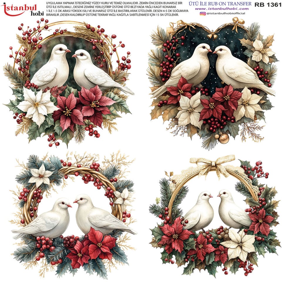 Ütü İle Rub On Transfer 30x30cm RB1361