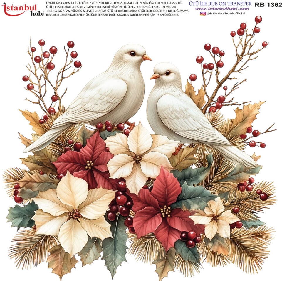 Ütü İle Rub On Transfer 30x30cm RB1362