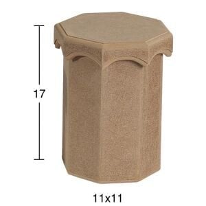 Ahşap Orta Dilimli Saklama Kabı 11x11cm KU268