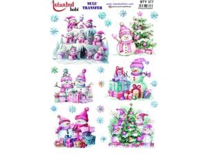 Yılbaşı Sulu Transfer Kağıdı 25x35cm STY-377