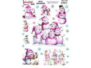 Yılbaşı Sulu Transfer Kağıdı 25x35cm STY-378