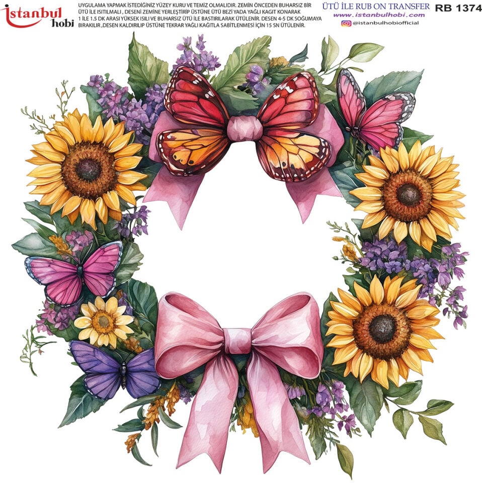 Ütü İle Rub On Transfer 30x30cm RB1374