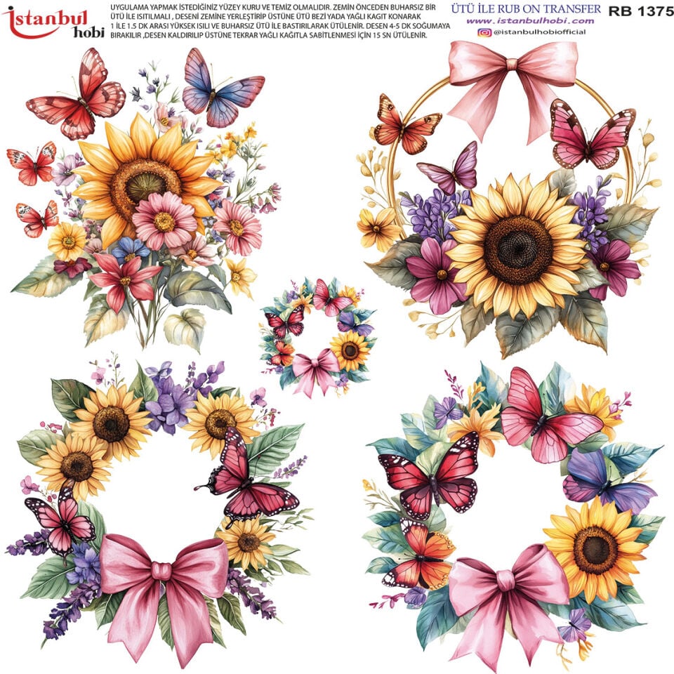 Ütü İle Rub On Transfer 30x30cm RB1375