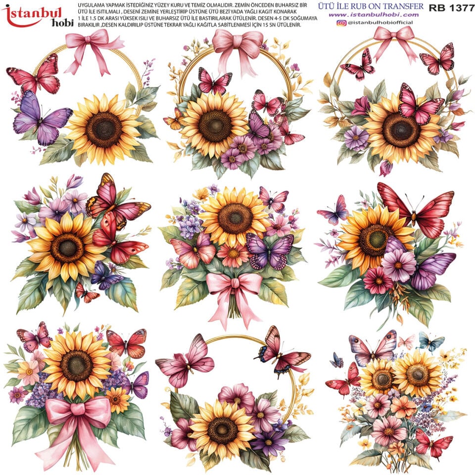 Ütü İle Rub On Transfer 30x30cm RB1377