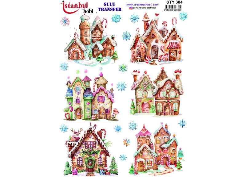 Yılbaşı Sulu Transfer Kağıdı 25x35cm STY-384