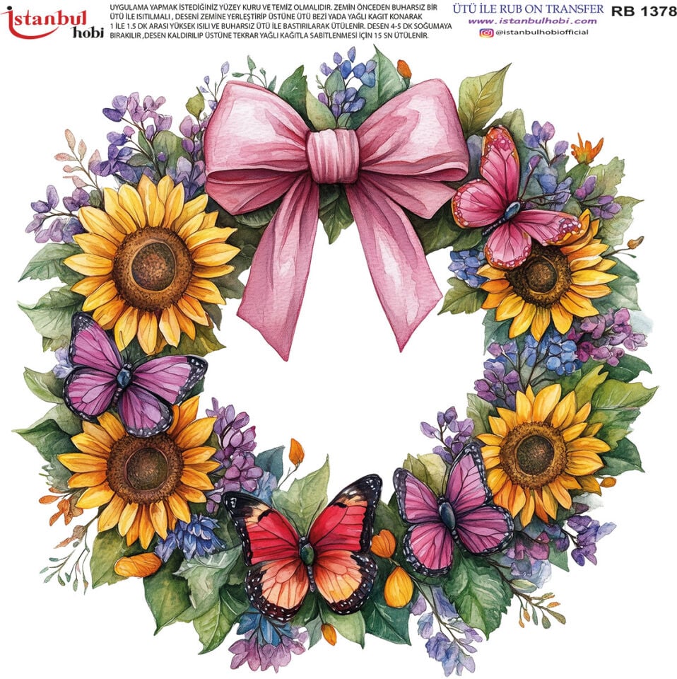 Ütü İle Rub On Transfer 30x30cm RB1378