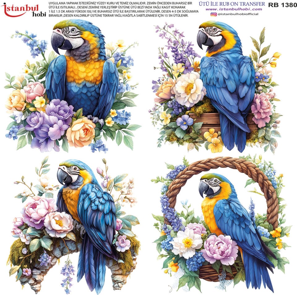 Ütü İle Rub On Transfer 30x30cm RB1380