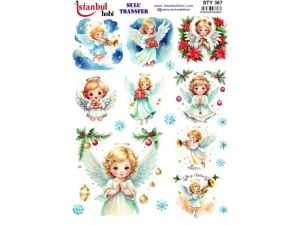 Yılbaşı Sulu Transfer Kağıdı 25x35cm STY-387