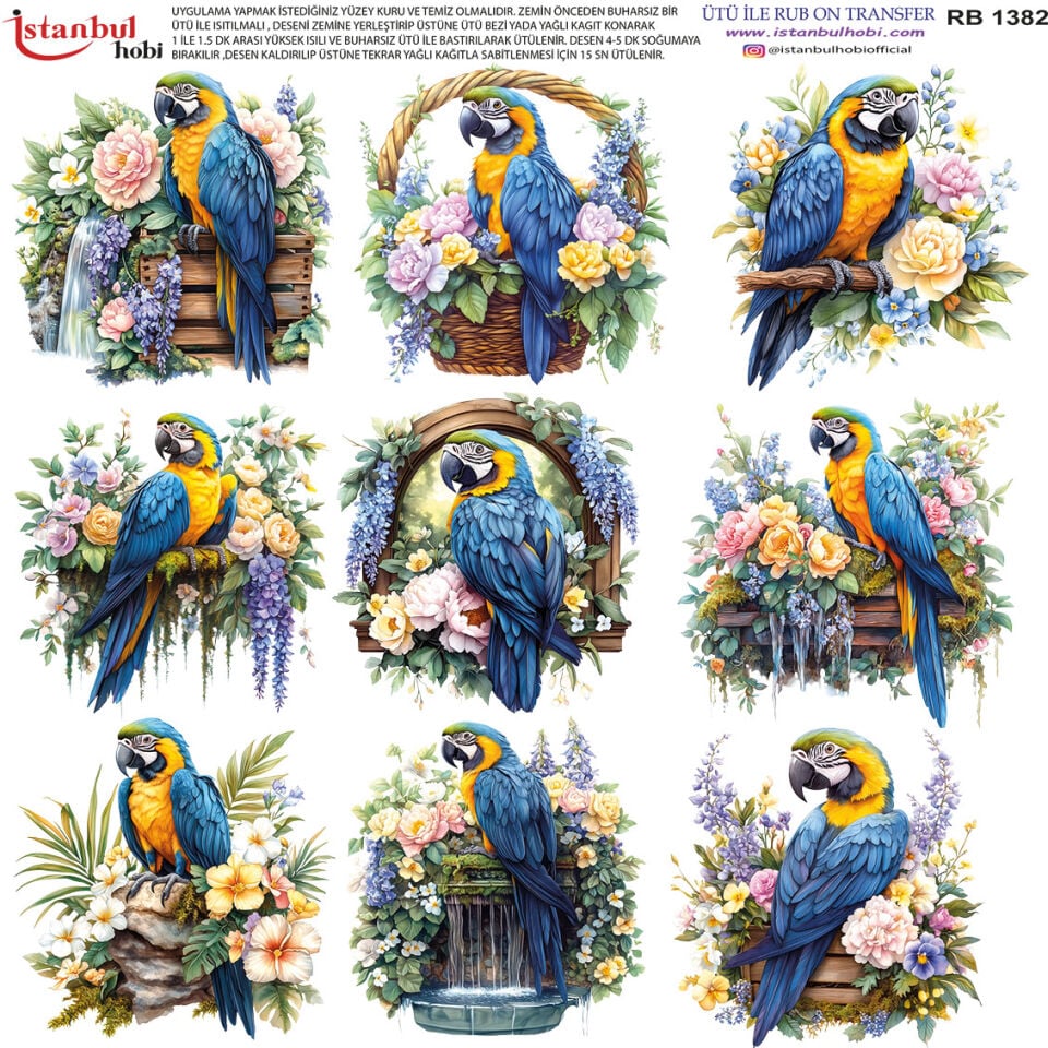 Ütü İle Rub On Transfer 30x30cm RB1382