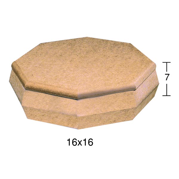 Ahşap Küçük 8 Gen Şekerlik 16x16cm KU251