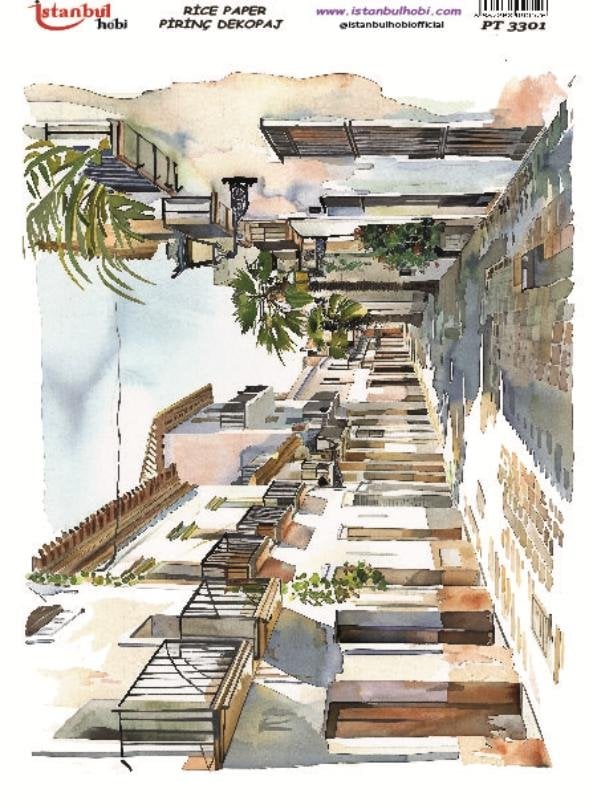 Pirinç Dekopaj Kağıdı 30x42cm PT-3301