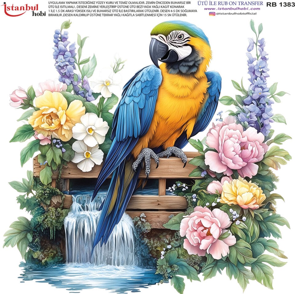 Ütü İle Rub On Transfer 30x30cm RB1383