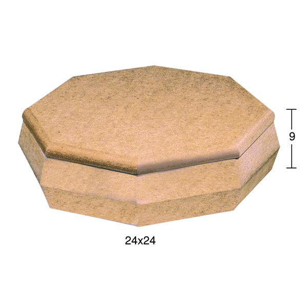 Ahşap Büyük 8 Gen Şekerlik 24x24cm KU250