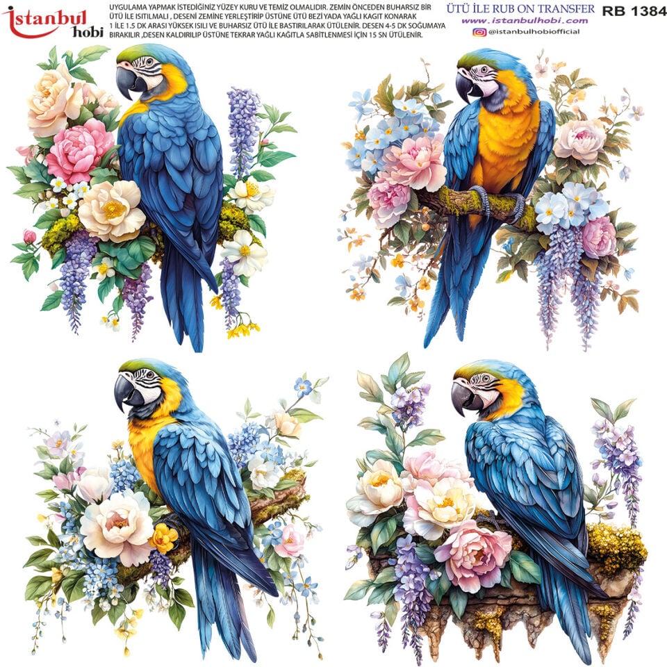 Ütü İle Rub On Transfer 30x30cm RB1384