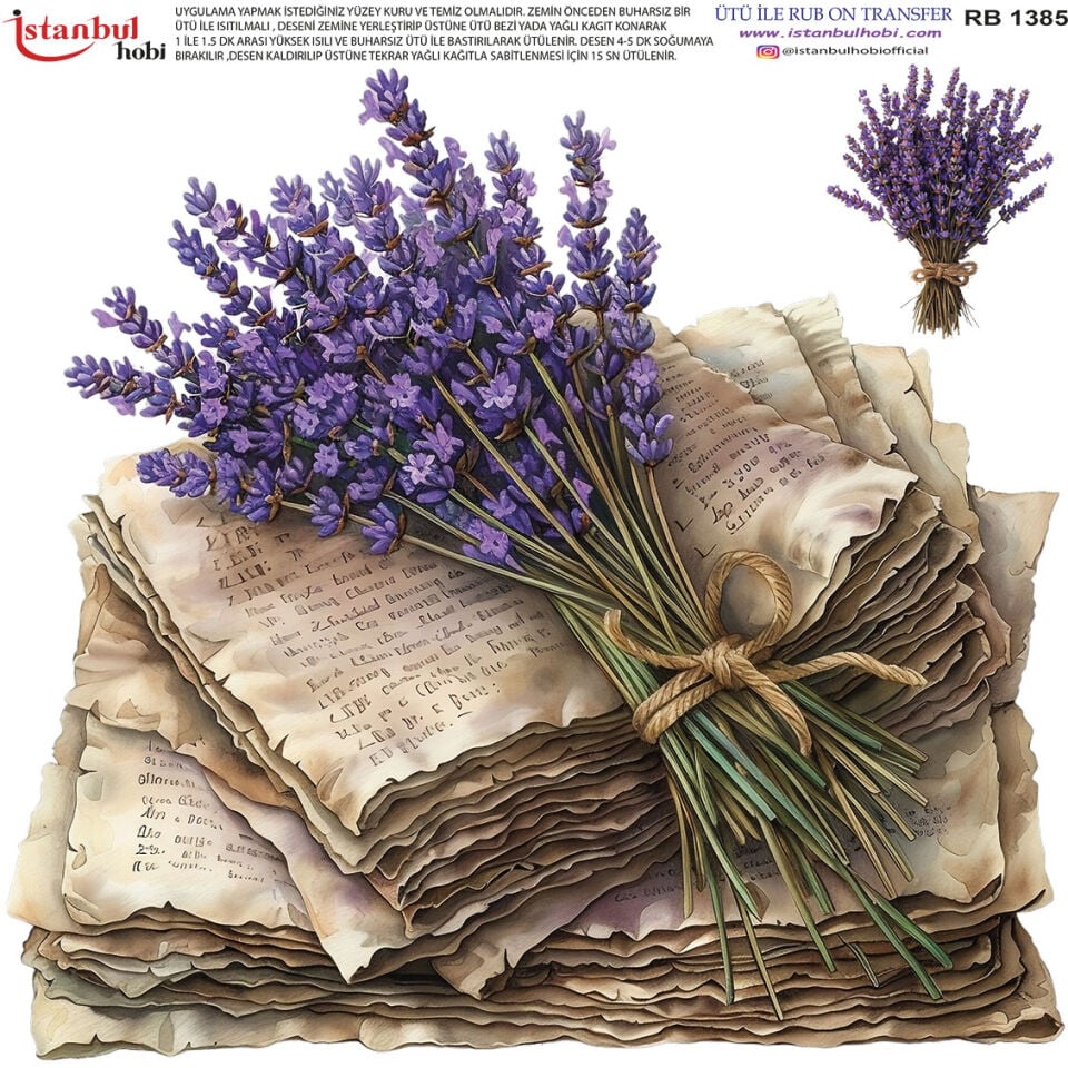 Ütü İle Rub On Transfer 30x30cm RB1385