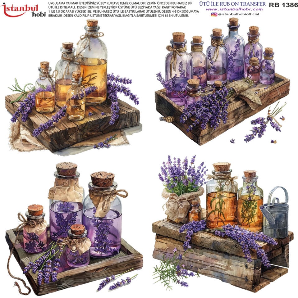 Ütü İle Rub On Transfer 30x30cm RB1386