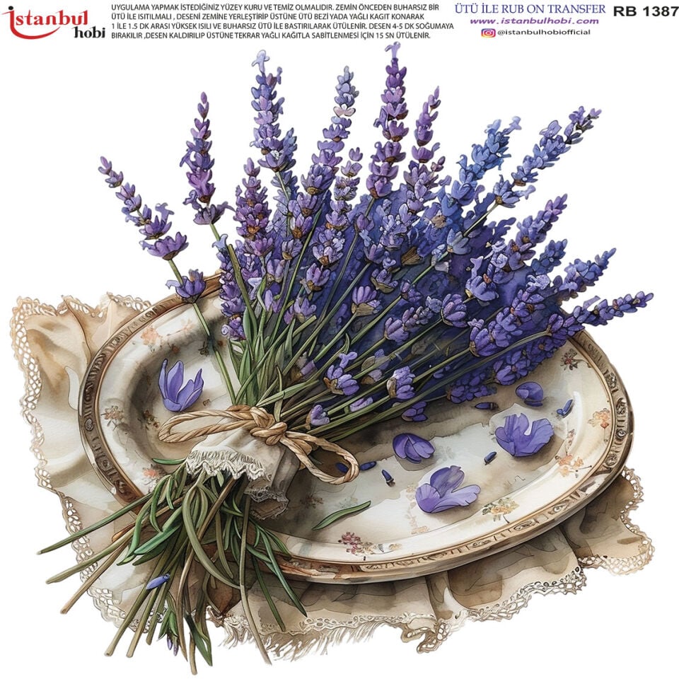 Ütü İle Rub On Transfer 30x30cm RB1387