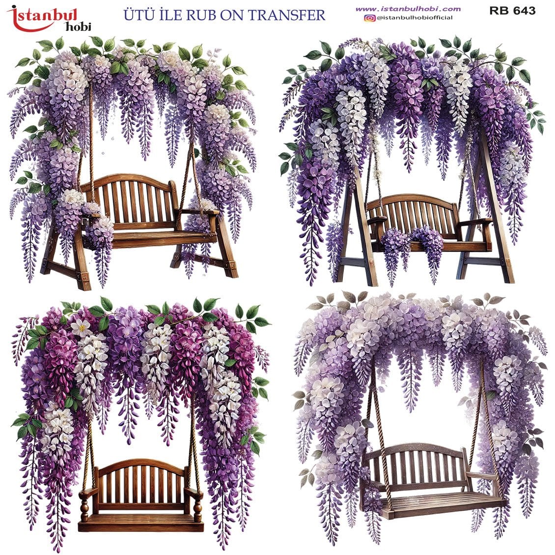 Ütü İle Rub On Transfer 30x30cm RB643