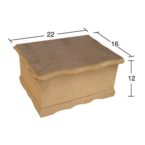 Ahşap 1 No Kutu 22x16cm KU246