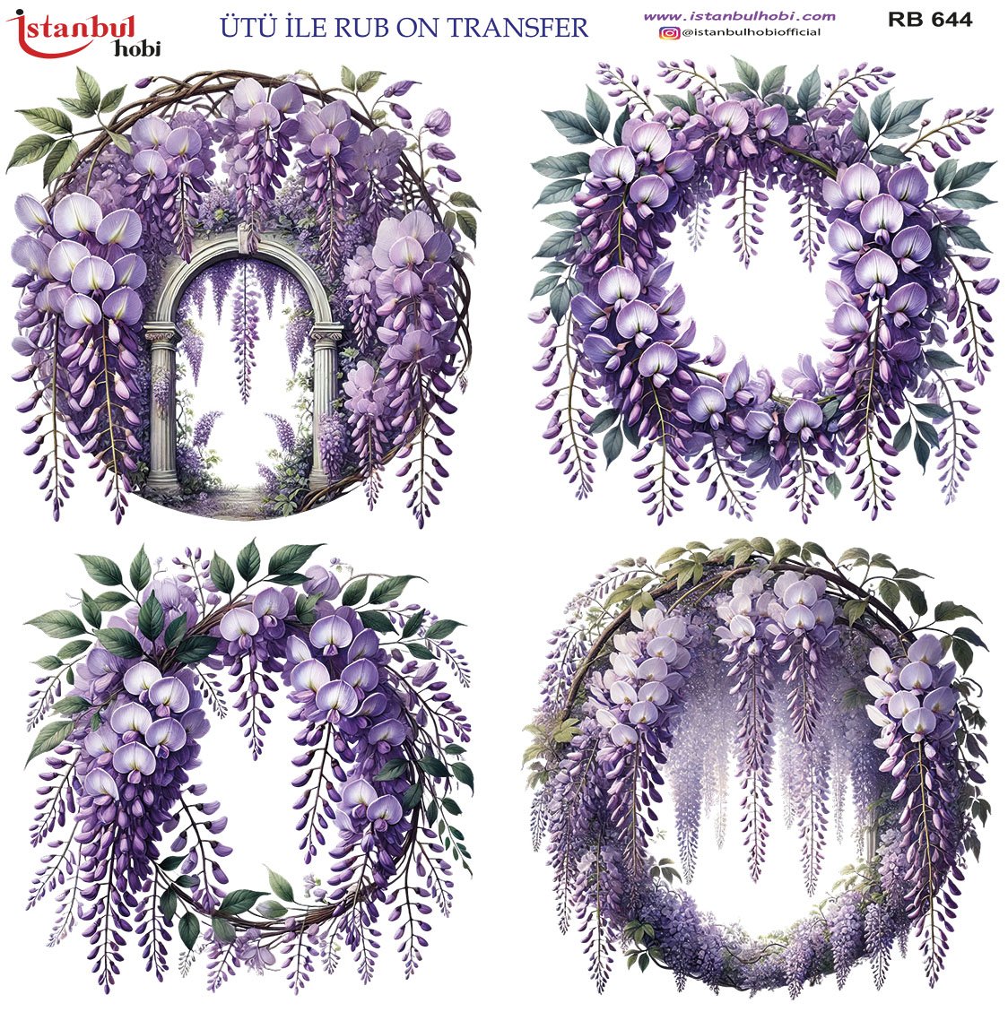 Ütü İle Rub On Transfer 30x30cm RB644