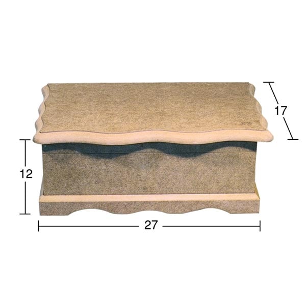 Ahşap 2 No Kutu 27x17cm KU245
