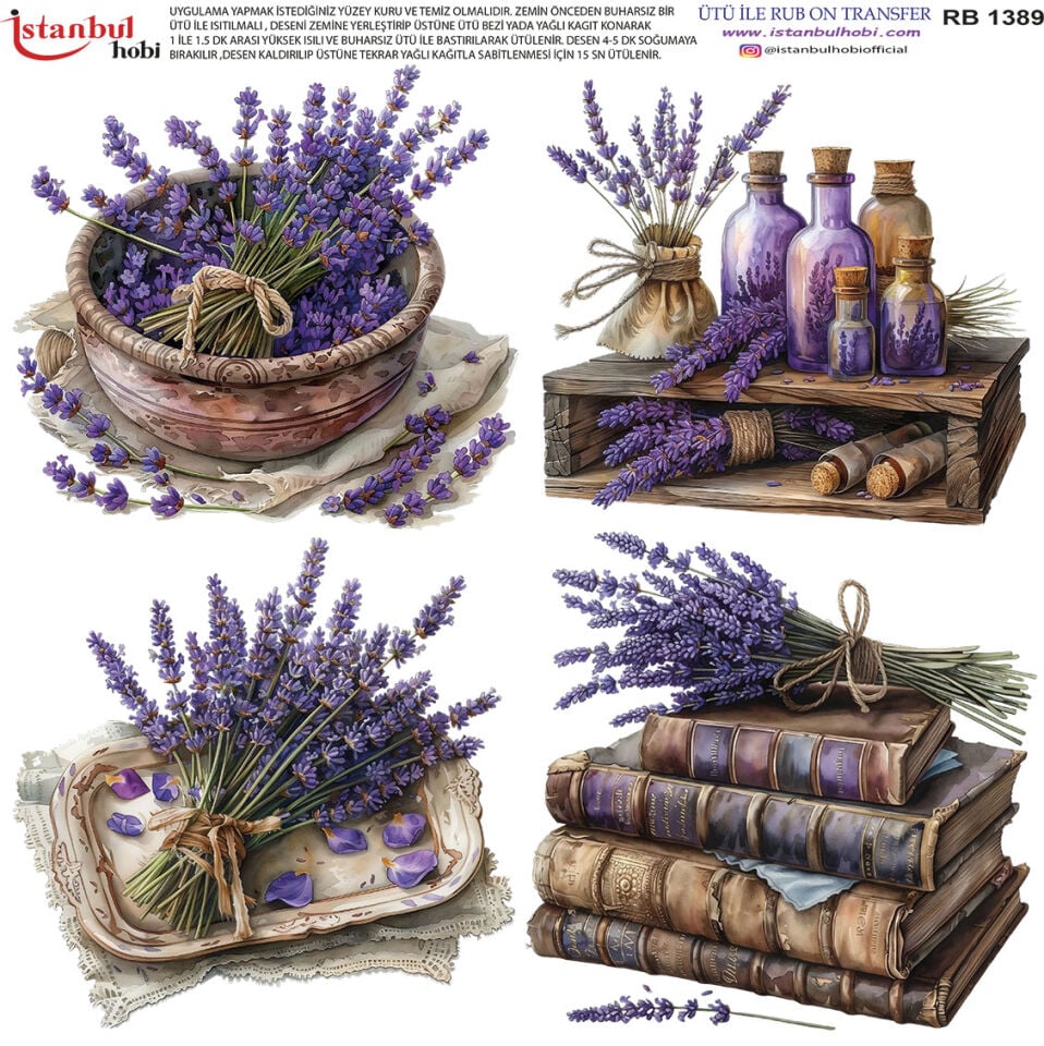 Ütü İle Rub On Transfer 30x30cm RB1389