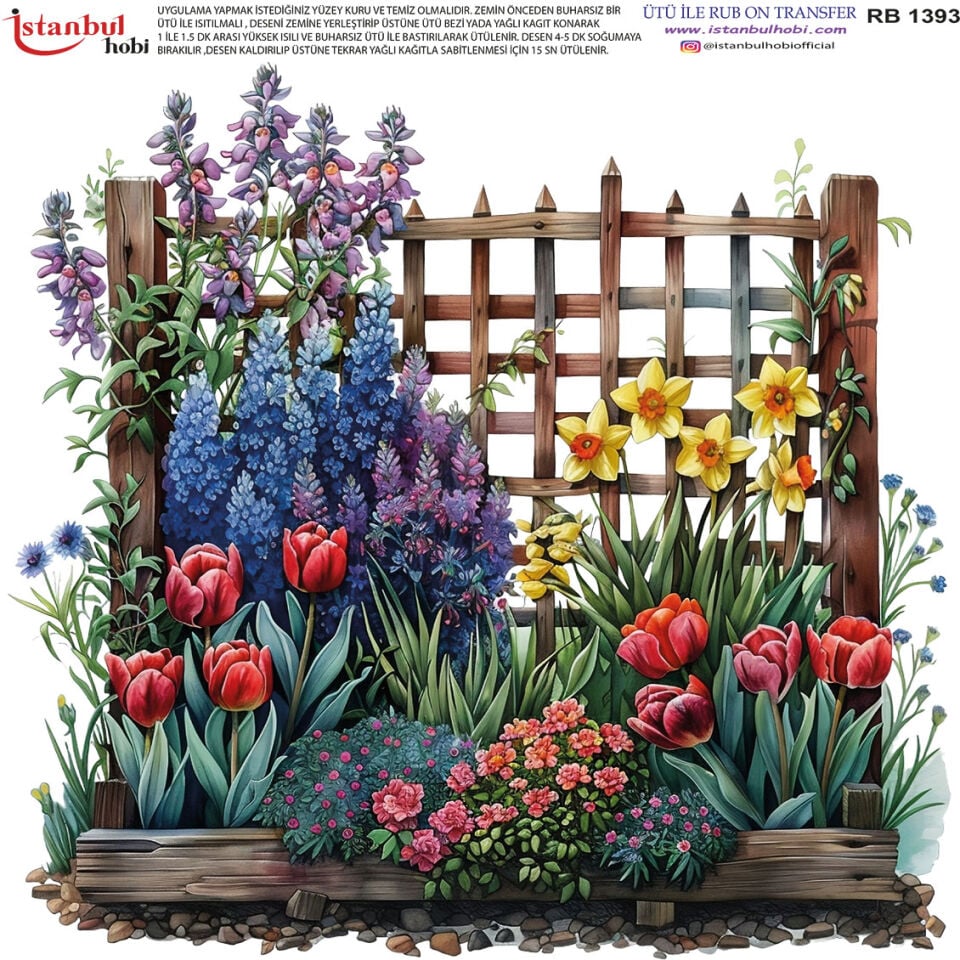 Ütü İle Rub On Transfer 30x30cm RB1393