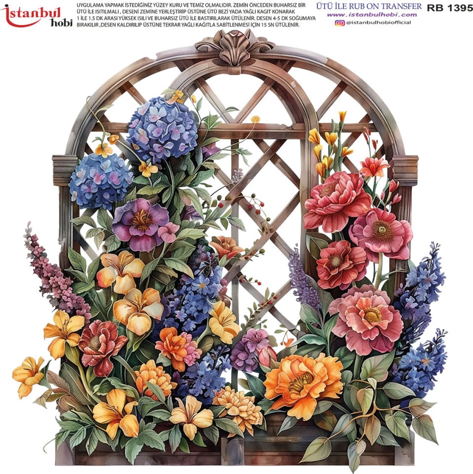 Ütü İle Rub On Transfer 30x30cm RB1395