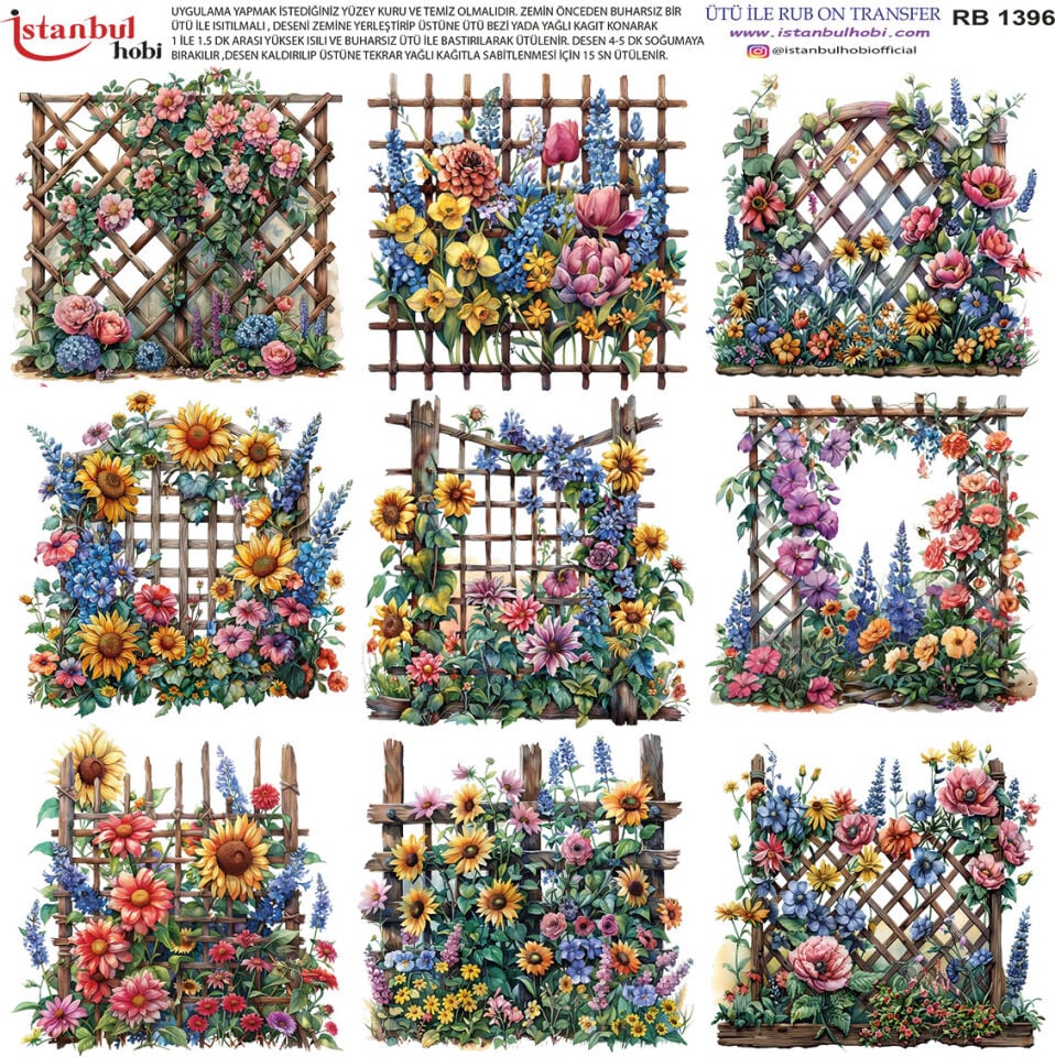 Ütü İle Rub On Transfer 30x30cm RB1396