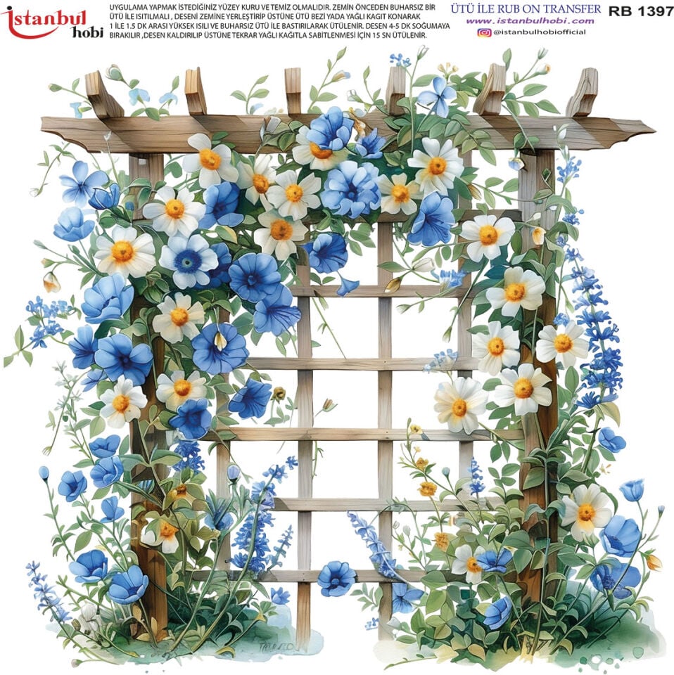 Ütü İle Rub On Transfer 30x30cm RB1397