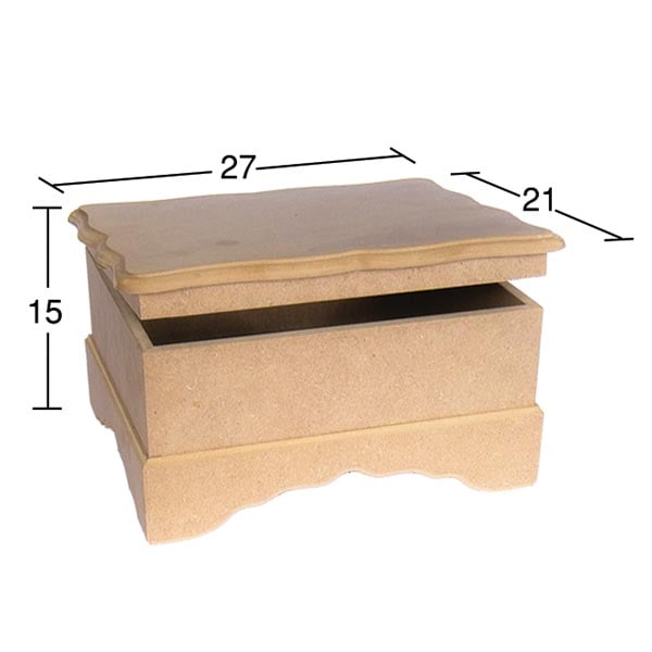 Ahşap 3.No Yüksek Kutu 27x21cm KU230