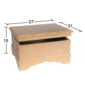 Ahşap 3.No Yüksek Kutu 27x21cm KU230