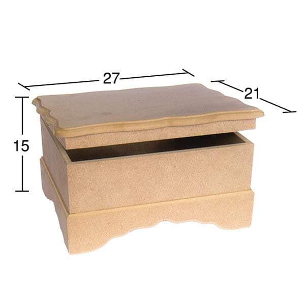 Ahşap 3.No Yüksek Kutu 27x21cm KU230